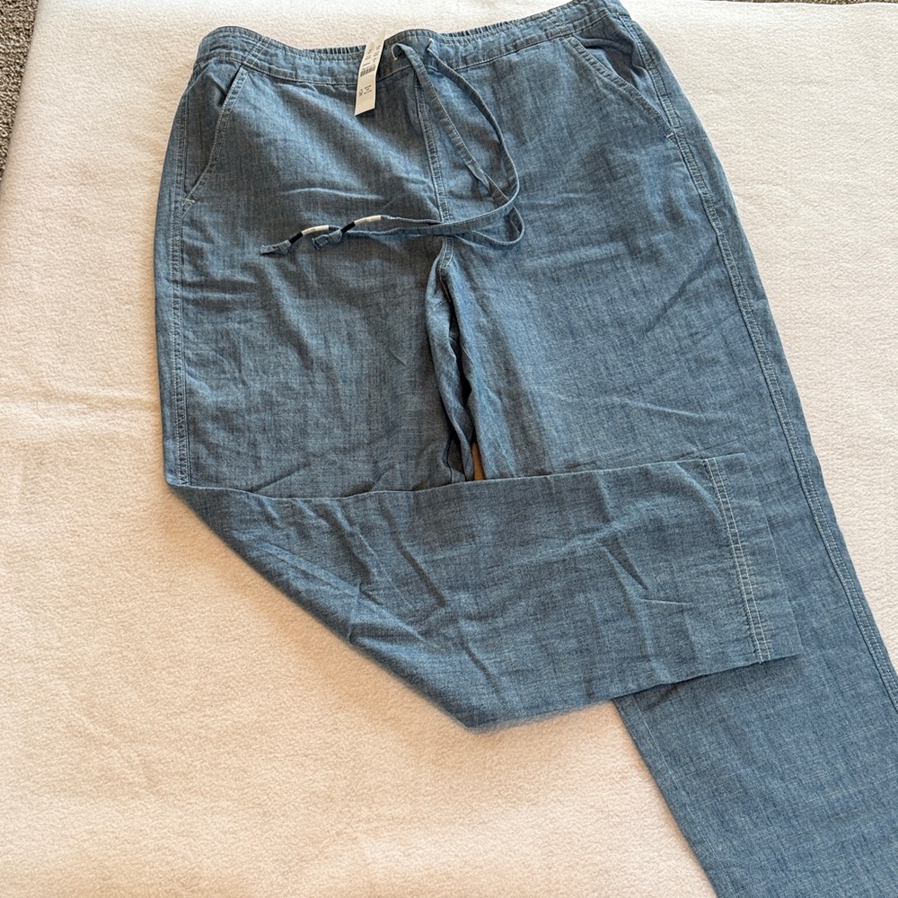 J Crew Casual Blue Drawstring Pants